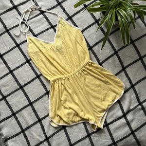 Yellow Sporty Romper